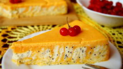 мраморная запеканка с тыквой