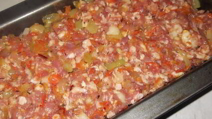 мясная запеканка с цветной капустой