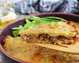 Постная картофельная запеканка