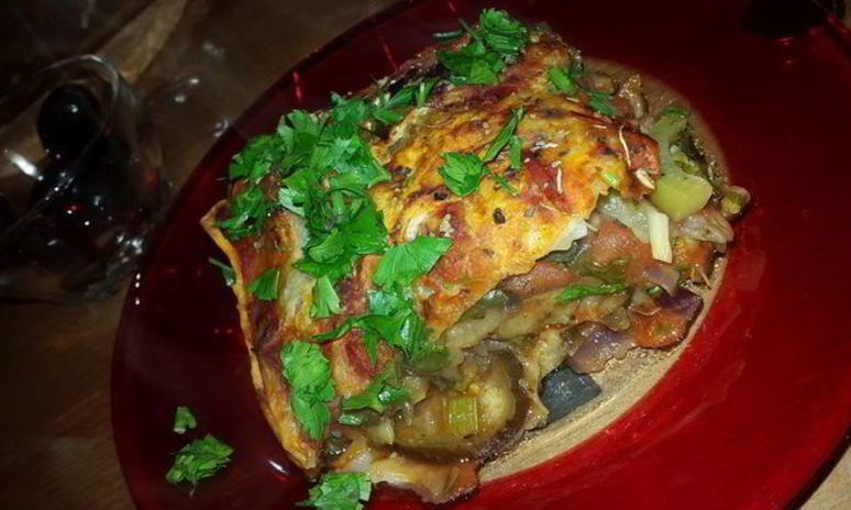 Рецепт постной запеканки с баклажанами