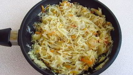 рыбная запеканка с квашеной капустой