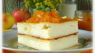 Творожная запеканка с тыквой в сиропе