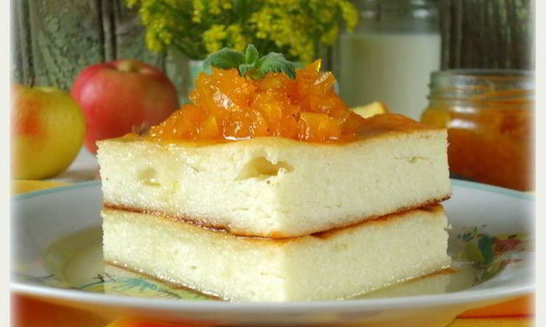 Рецепт творожной запеканки с тыквой в сиропе