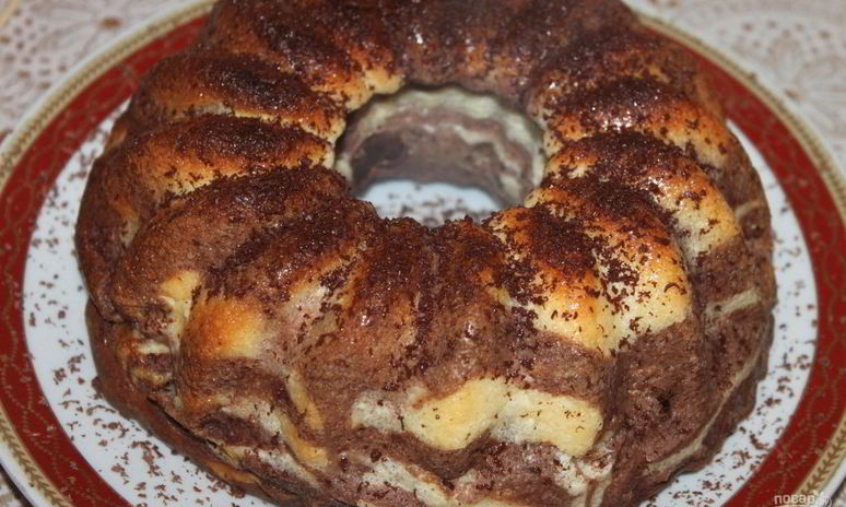 Рецепт творожной запеканки зебра