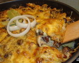 Запеканка грибная