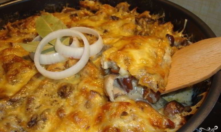 Рецепт запеканки грибной