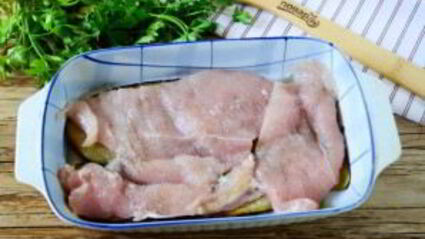 запеканка из баклажанов с куриной грудкой
