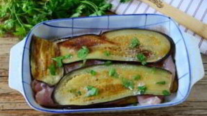 запеканка из баклажанов с куриной грудкой