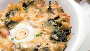 Запеканка из грибов и овощей