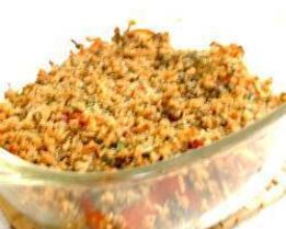 Запеканка из кабачков и помидоров с базиликом