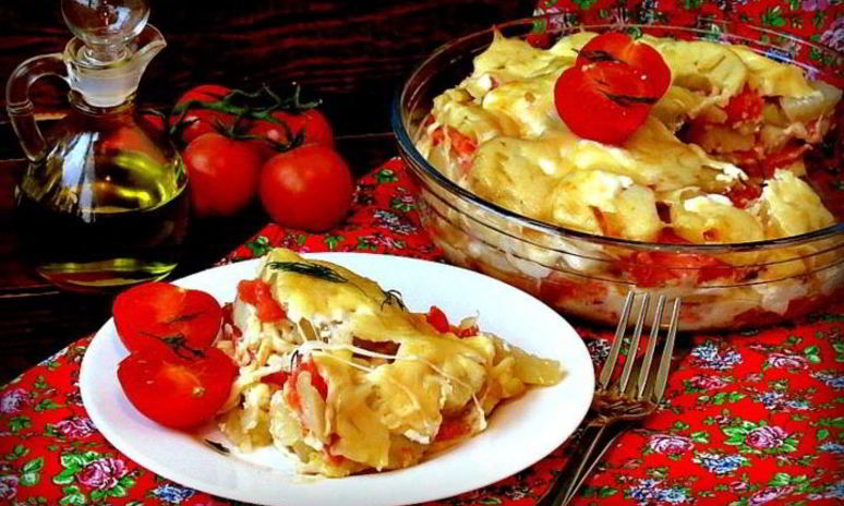 Рецепт запеканки из картофеля и форели