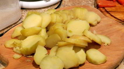 запеканка из картофеля и форели