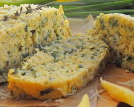 Запеканка из нута со шпинатом