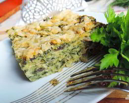 Запеканка из шпината и сыра