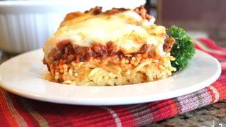 Запеканка из спагетти