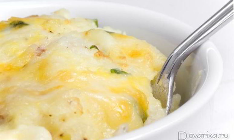 Рецепт запеканки из трески и картофельного пюре