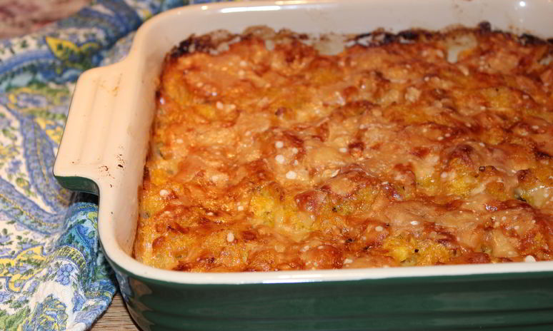 Рецепт запеканки из тыквы с пореем