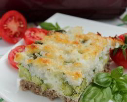 Запеканка с брокколи и рисом