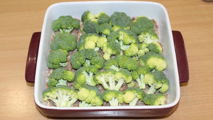 запеканка с брокколи и рисом