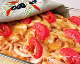 Запеканка с кальмарами