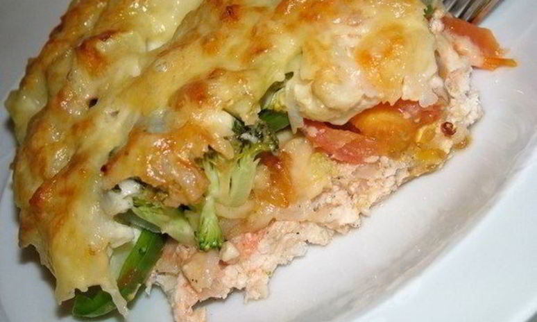 Рецепт запеканки с куриным филе и овощами