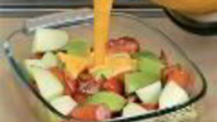 запеканка с сосисками и яблоками