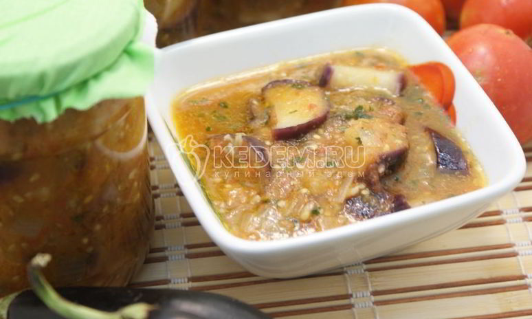 Рецепт баклажанов порезанных ломтиками