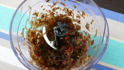 чиа-джем из морской капусты и клюквы