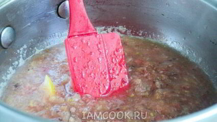 джем из крыжовника, лимона и мелиссы