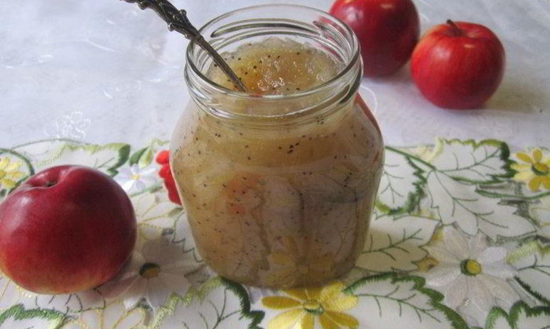 Рецепт грушева-яблочного джем с маком