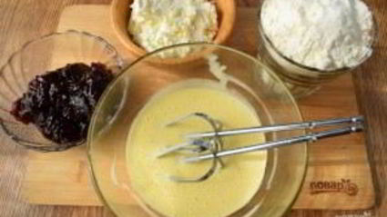 кростата с творогом и джемом