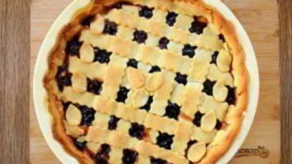 кростата с творогом и джемом