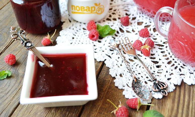Рецепт малинового джема без косточек