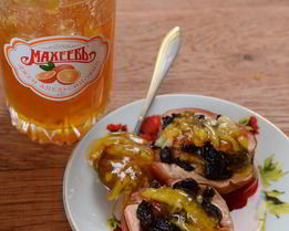 Запеченные яблоки с апельсиновым джемом