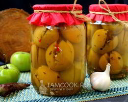 Фаршированные зеленые помидоры на зиму по-грузински