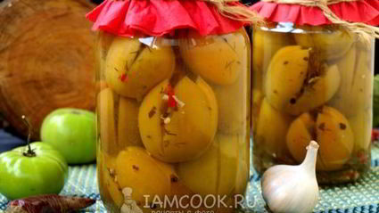 фаршированные зеленые помидоры на зиму по-грузински