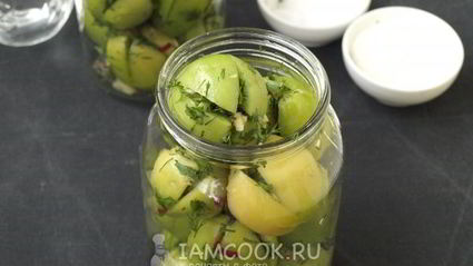 фаршированные зеленые помидоры на зиму по-грузински