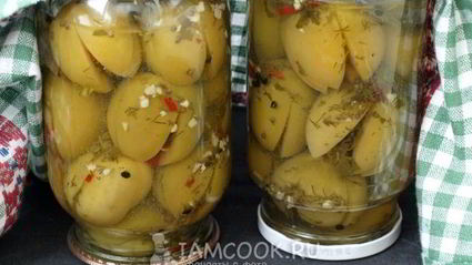 фаршированные зеленые помидоры на зиму по-грузински