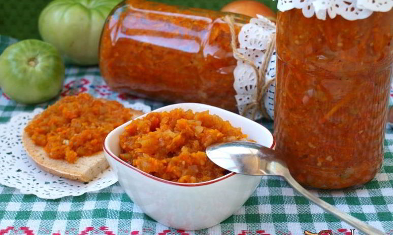 Рецепт икры из зеленых помидоров на зиму