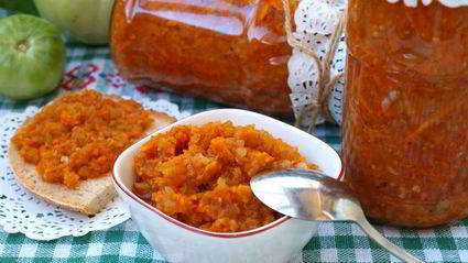 икра из зеленых помидоров на зиму