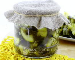 Кабачки горячей консервации