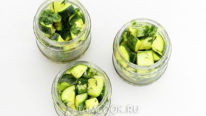 кабачки горячей консервации