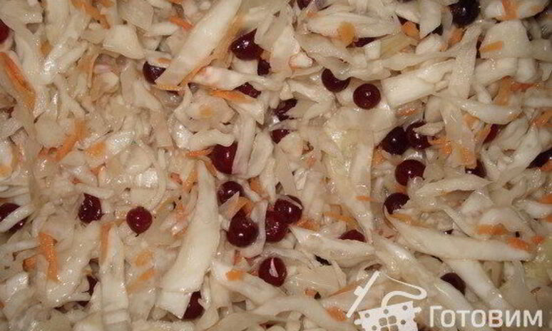 Рецепт капусты квашеной в банках с клюквой