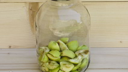 компот из алычи и яблок на зиму