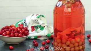 Компот из черешни с косточками без стерилизации