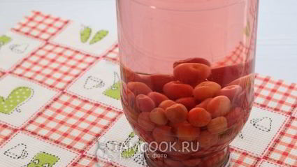 компот из черешни с косточками без стерилизации