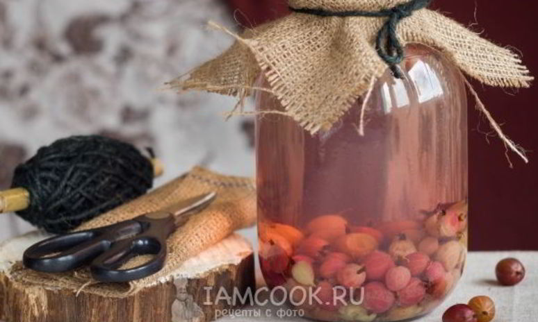 Рецепт компота из красного и зеленого крыжовника на зиму