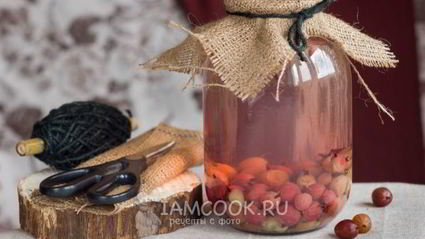 компот из красного и зеленого крыжовника на зиму