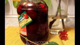 Компот из ранеток и черноплодки на зиму