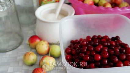 компот из ранеток и вишни на зиму